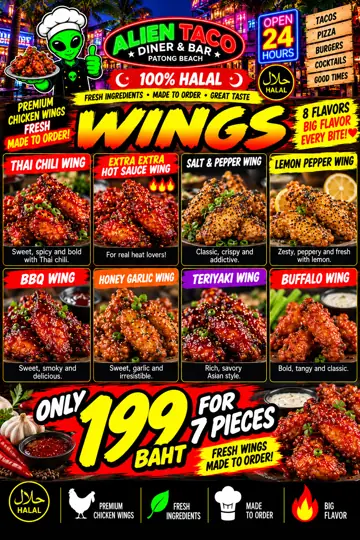Wings menu